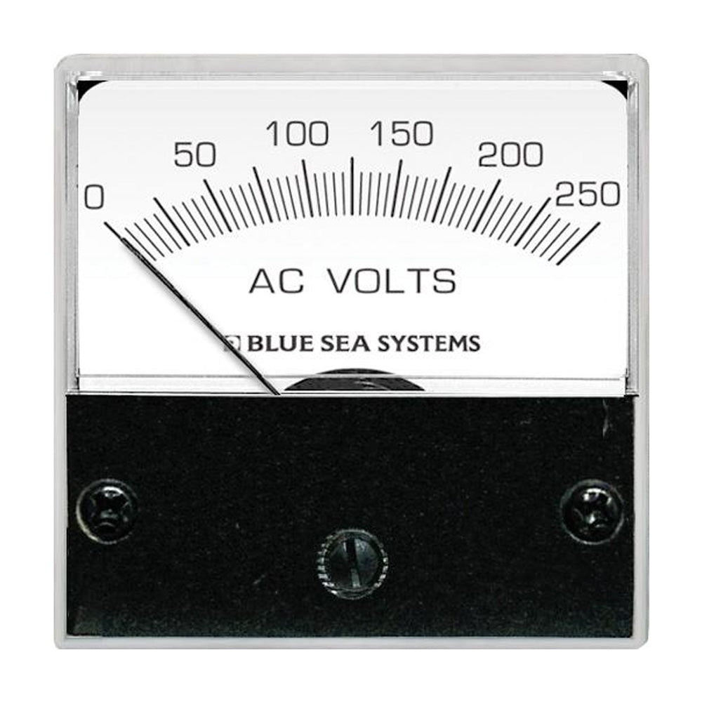 Blue Sea 8245 AC Analog Micro Voltmeter 2 Face 0250 Volts AC 8245